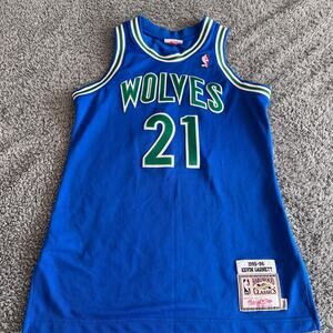 Authentic Mitchell & Ness Minnesota Timberwolves Kevin Garnett 1995-96 Jersey 40